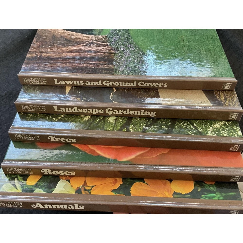 Vintage Time-Life Encyclopedia of Gardening Book Lot Annualsโ Roses Trees